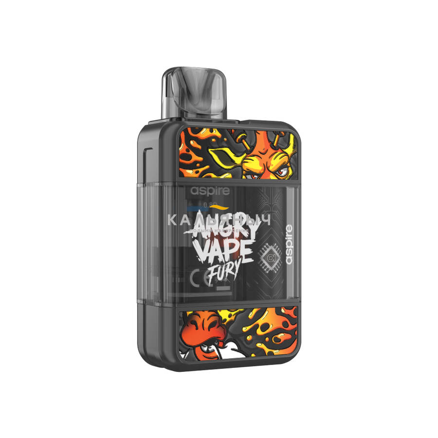 POD-Система Brusko Angry Vape Fury (Чёрный) - Кальяныч.рф Интернет-магазин электронных  сигарет и кальянов